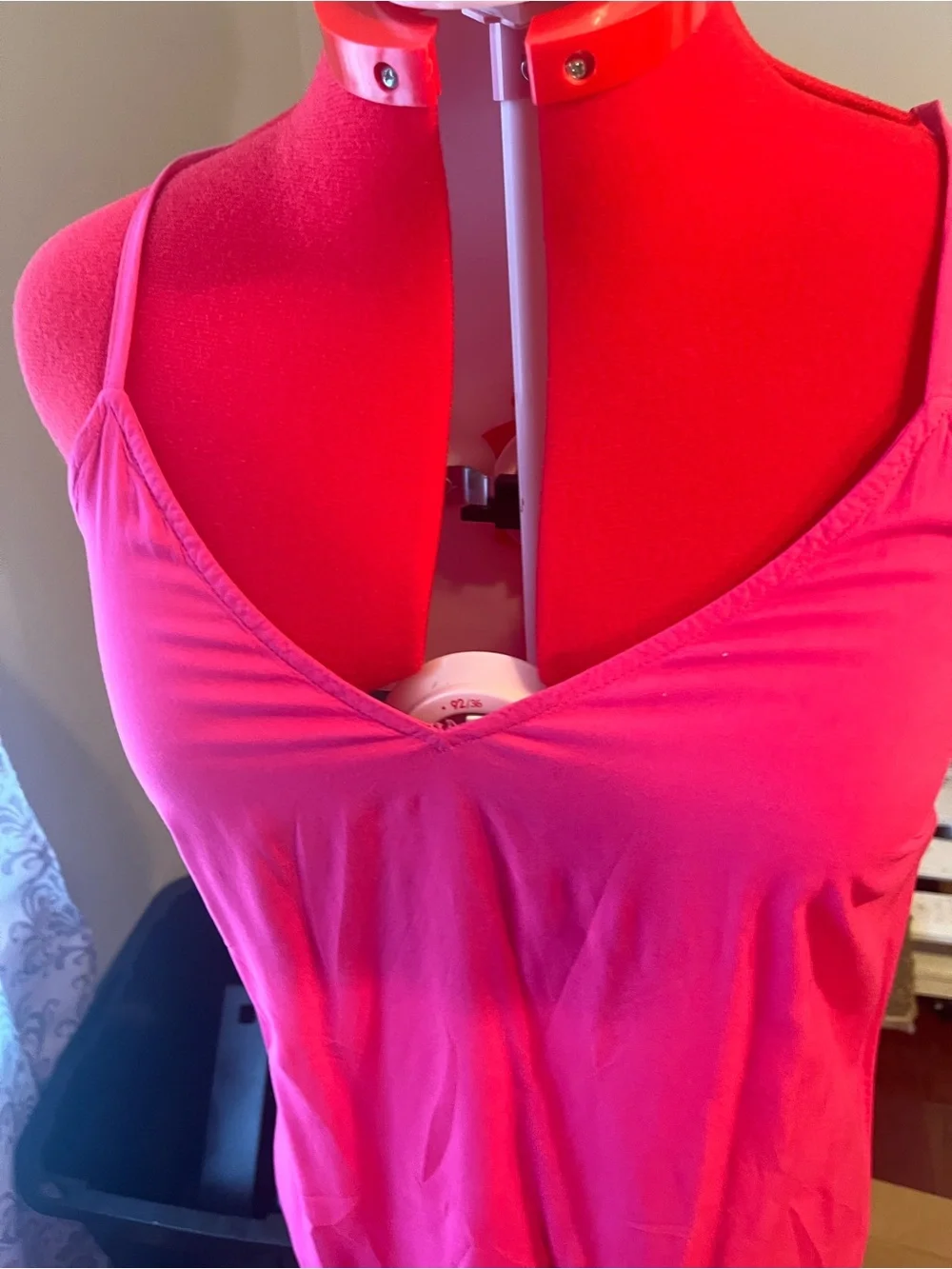 Old Navy Hot Pink Maxi Slip Dress with Spaghetti Straps